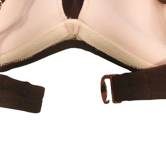 Shade And Shore Women's 32B Lightly Lined Shirred Bralette Bikini Swim Top NWOT - Picture 3 of 11